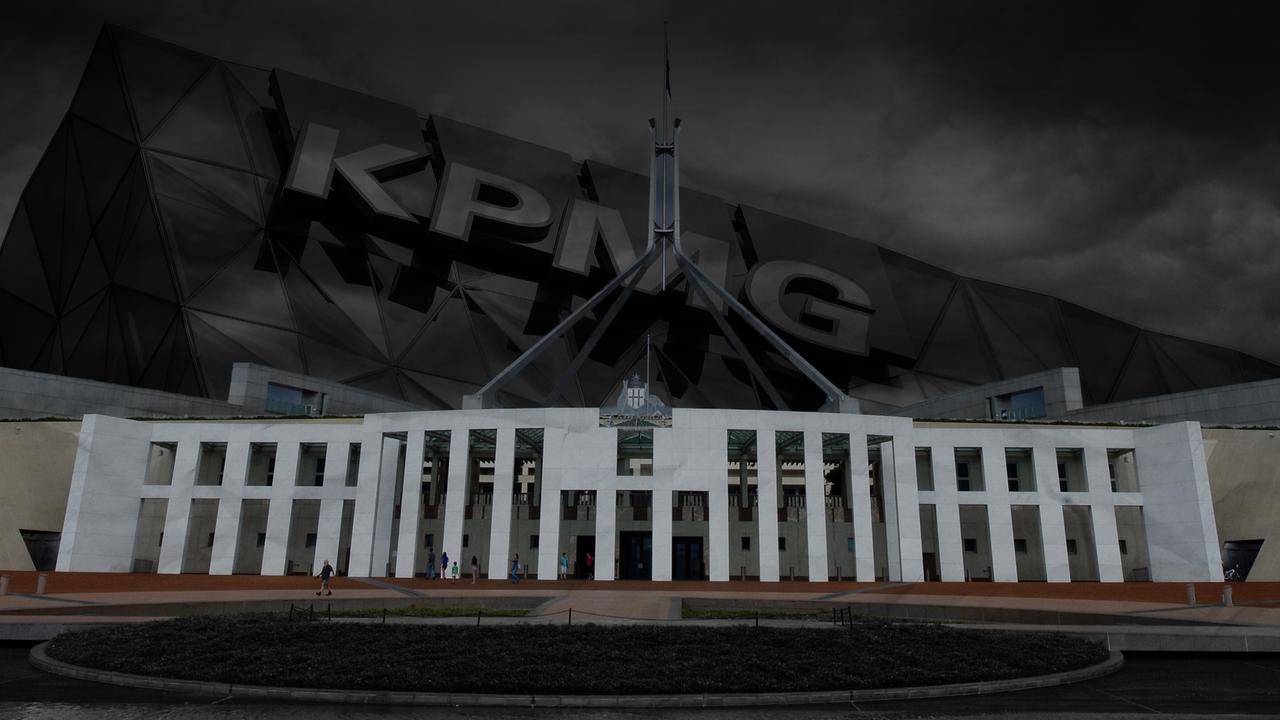 KPMG signage and Parliament House (file images)
