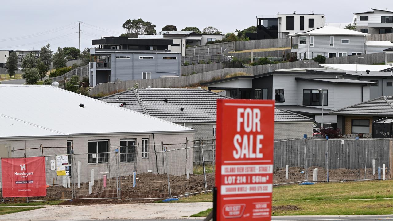 New houses and land for sale (file image)