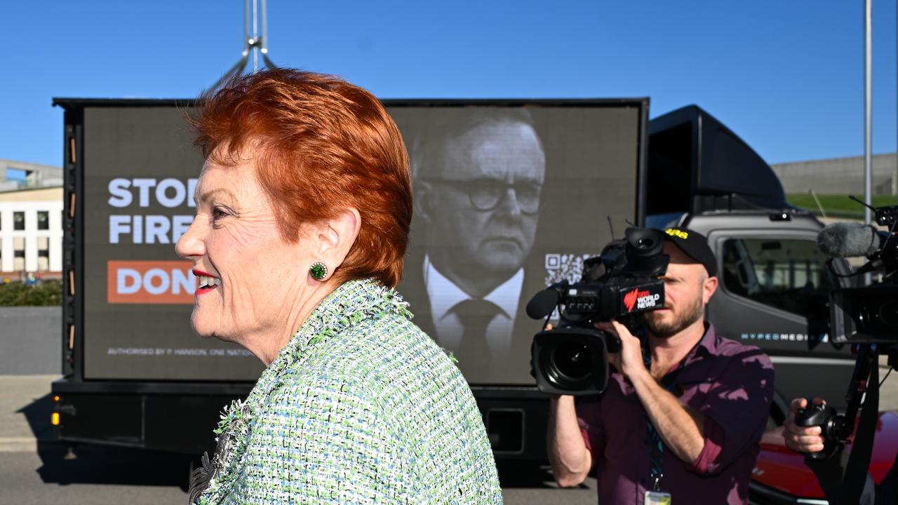 One Nation leader Pauline Hanson