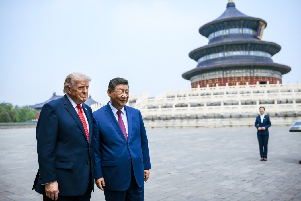US President Donald Trump and Chinese President Xi Jinping tour the Hall of Prayer of Good Harvest at the Temple of Heaven in Beijing on May 14, 2026. Photo: The White House, via Flickr.