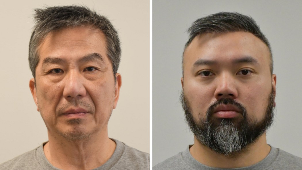 From left: Hong Kong Economic Trade Office (HKETO) official Bill Yuen and former UK Border Force official Peter Wai. Photos: Metropolitan Police.