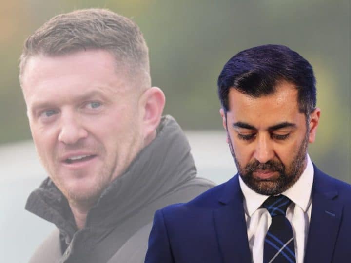 Tommy Robinson and Humza Yousaf