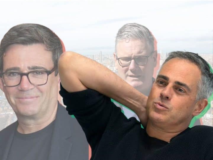 Jonathan Bartley of the Green Party, as well as Andy Burnham and Keir Starmer of the Labour Party