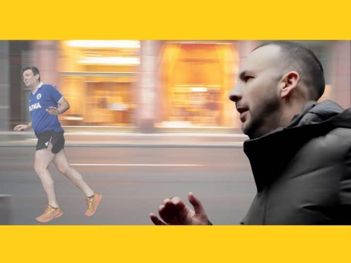 Zack Polanski running after Andy Burnham