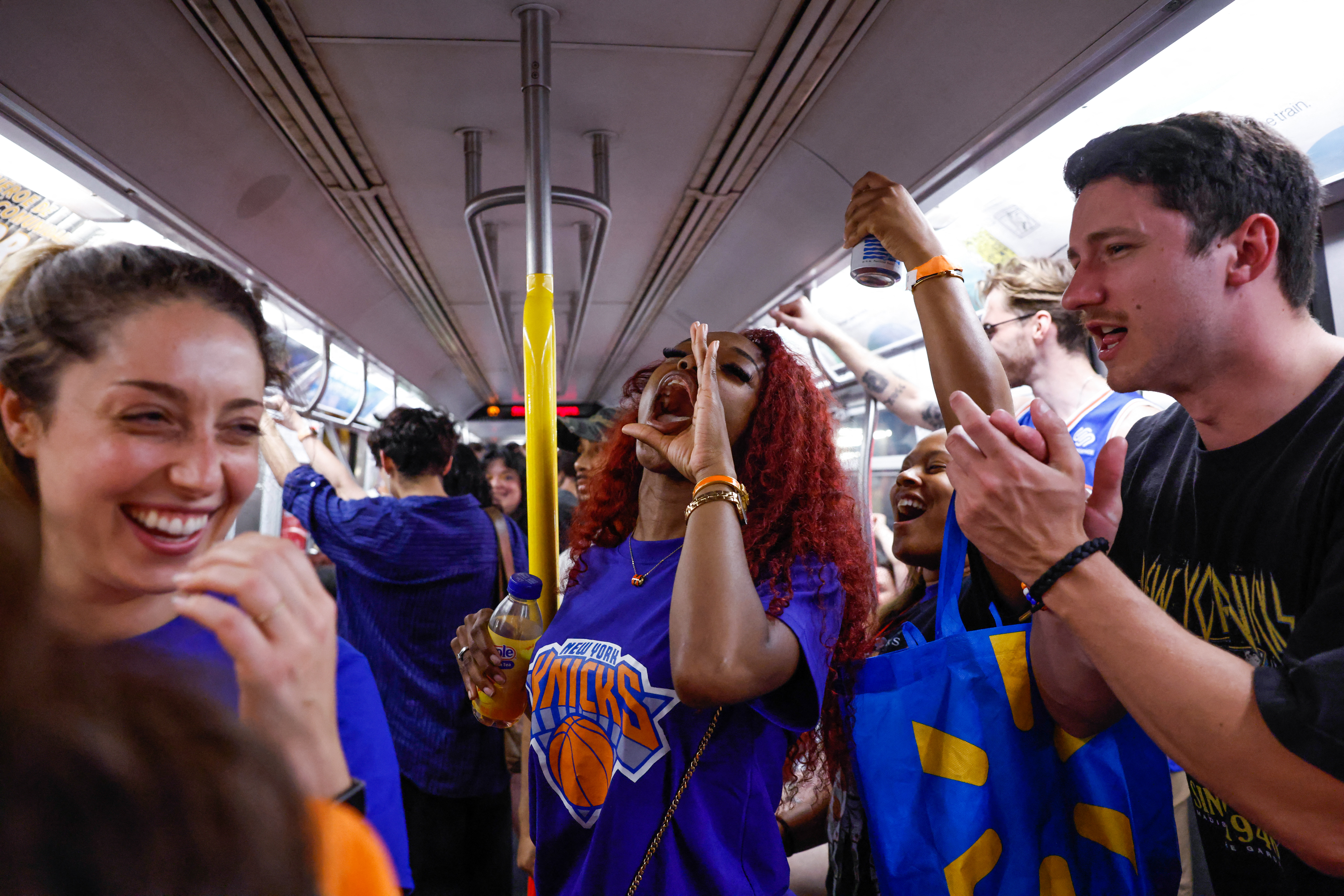 The jubilation from the Knicks title spilled onto the subways and has been palbable since.