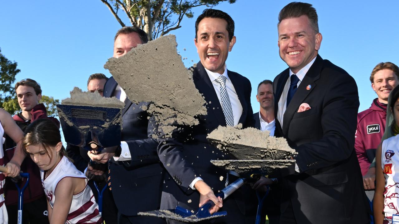 David Crisafulli and Jarrod Bleijie (file image)