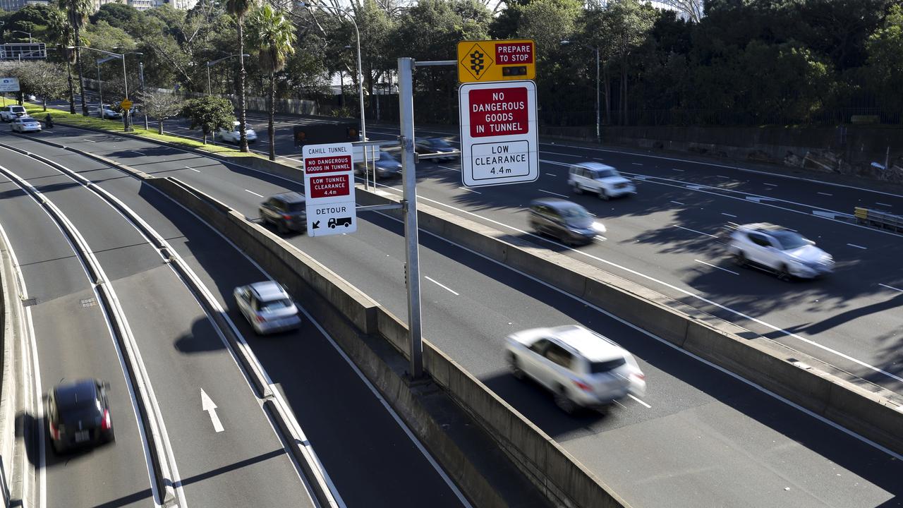 Traffic on a Sydney toll road (file image)