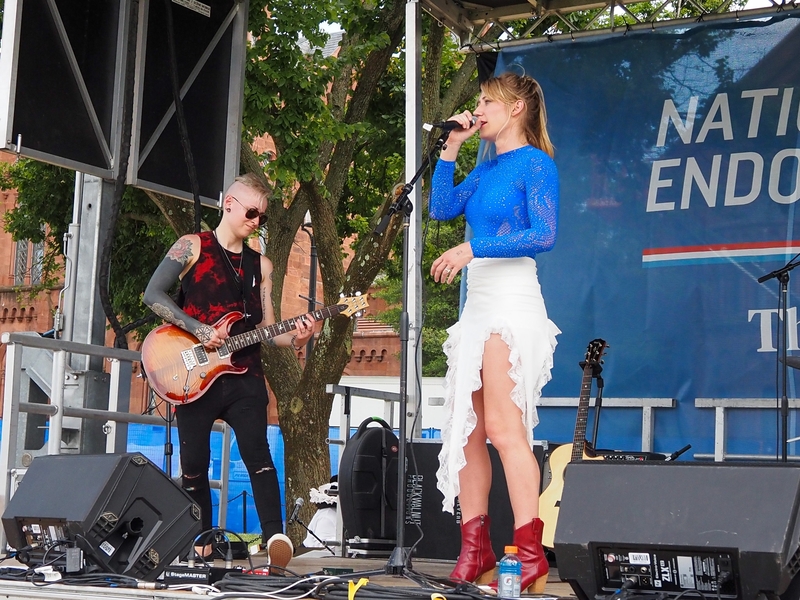 Faith Eliza, of Grand Junction, Colorado, performed on the National Endowment for the Arts stage at the Freedom 250 Great American State Fair on the National Mall on Thursday, June 25, 2026. (Photo by Ashley Murray)