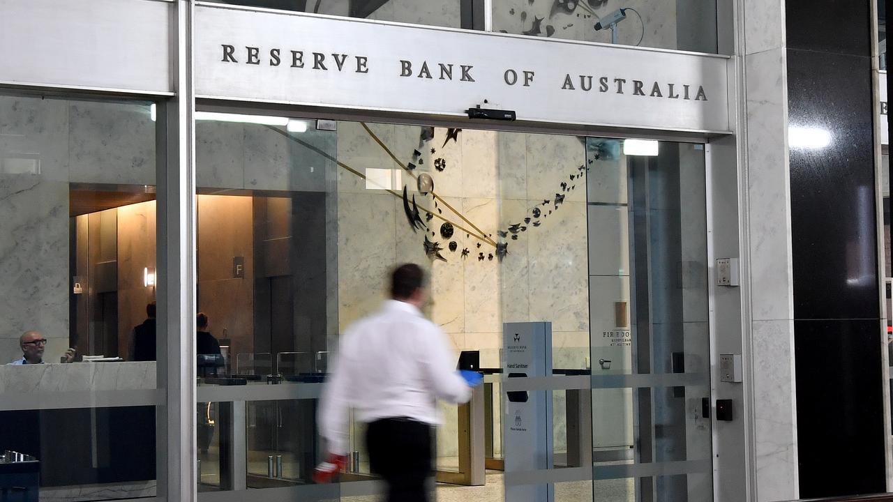 Reserve Bank of Australia signage (file image)