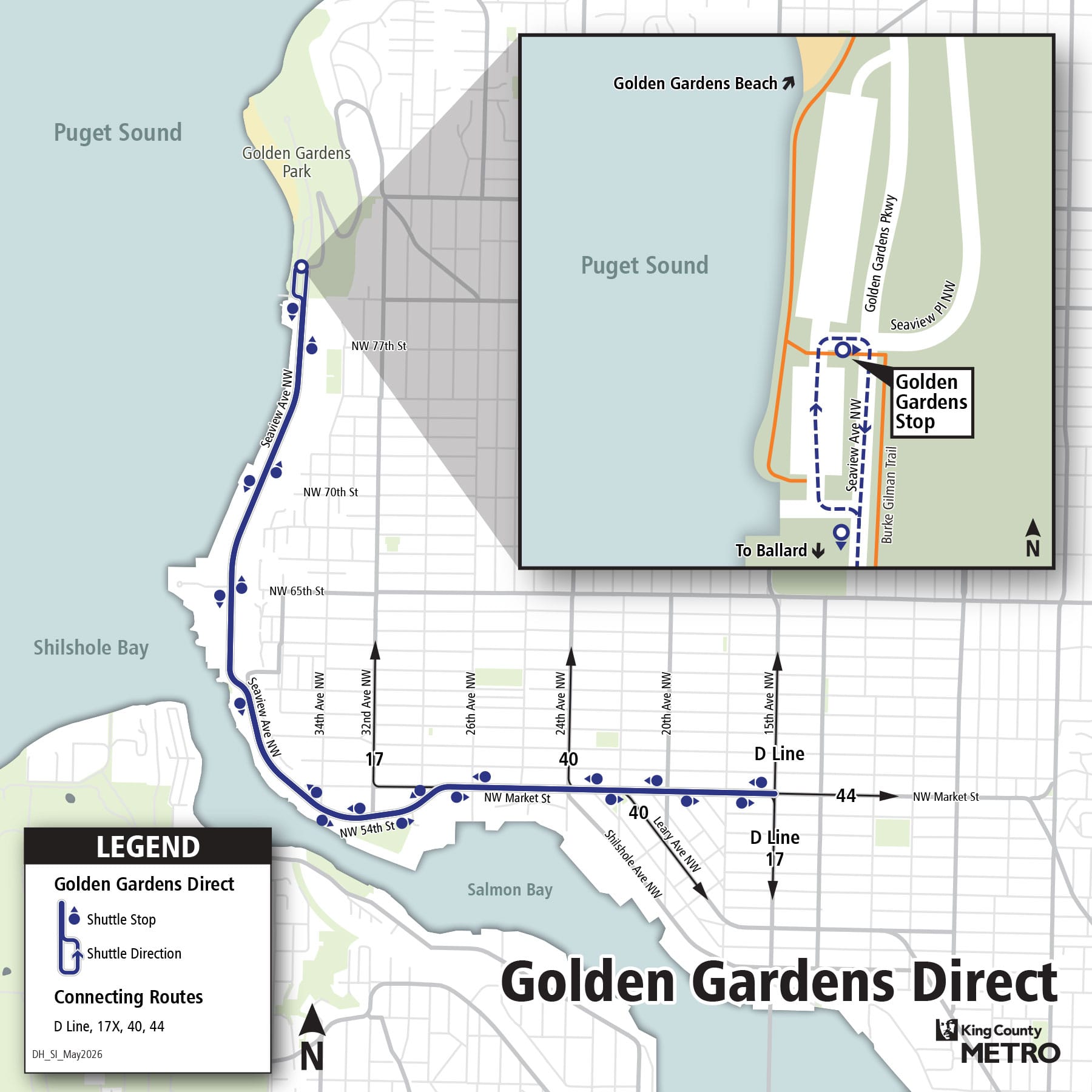 Metro Launches Summer Bus from Ballard to Golden Gardens