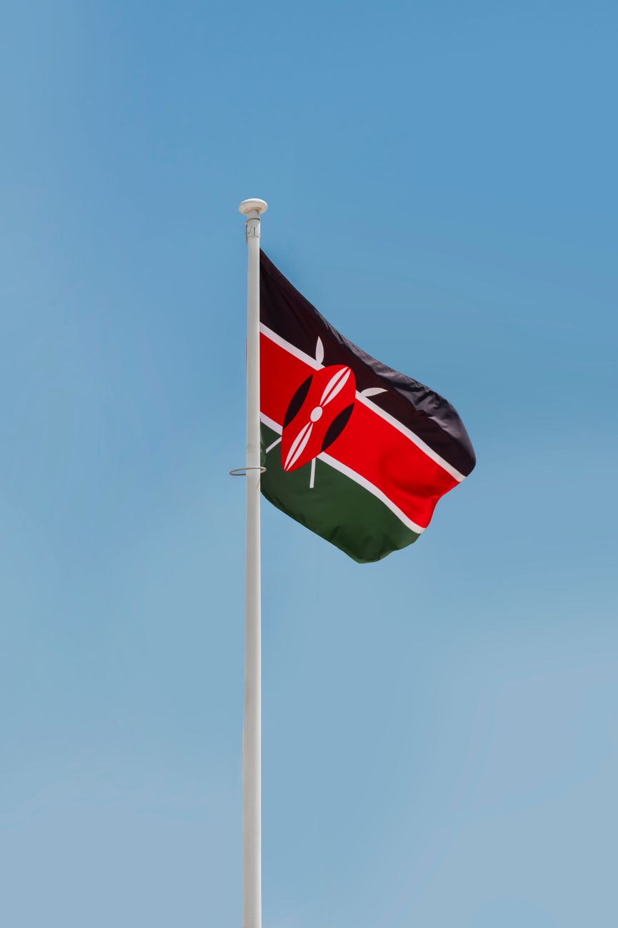 The Kenyan flag