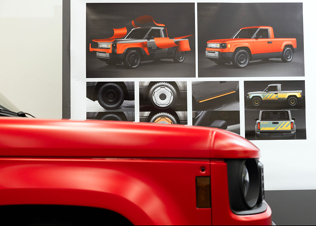 a Slate pickup truck