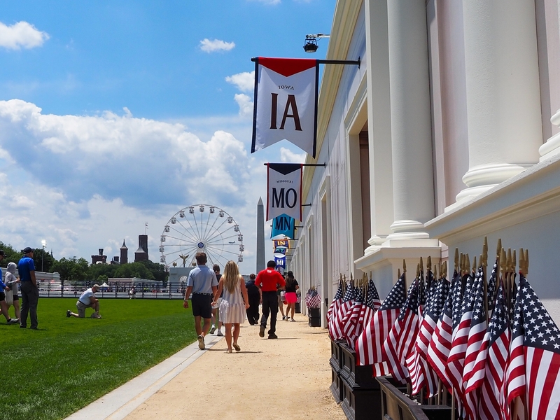 The Trump administration's Freedom 250 Great American State Fair opened on the National Mall on Thursday, June 25, 2026. (Photo by Ashley Murray/States Newsroom