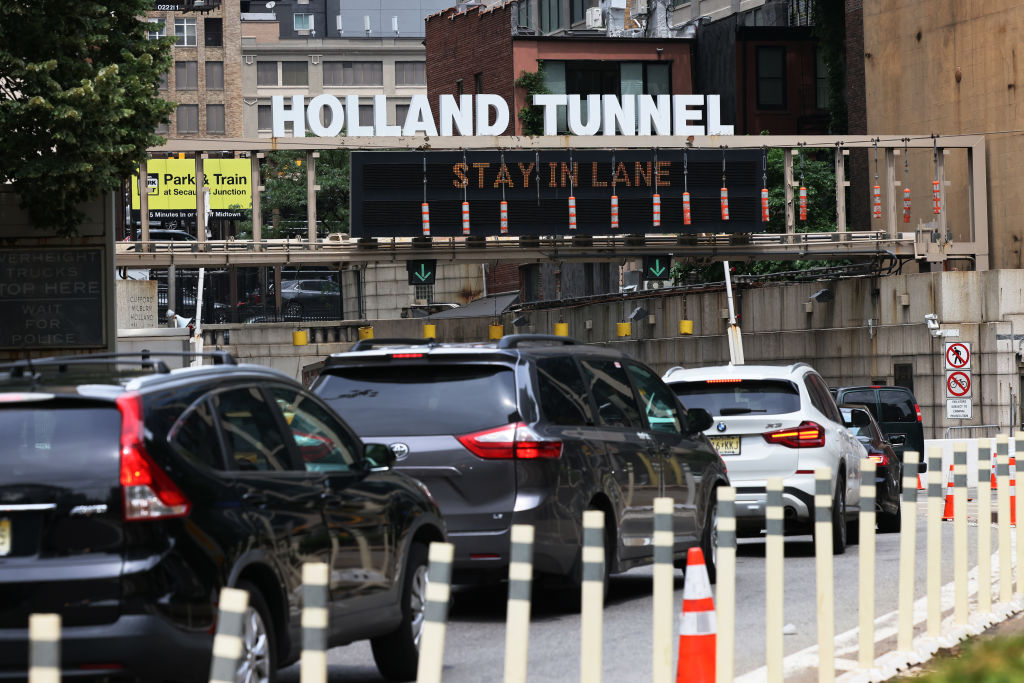 traffic getting into the Holland Tunnel