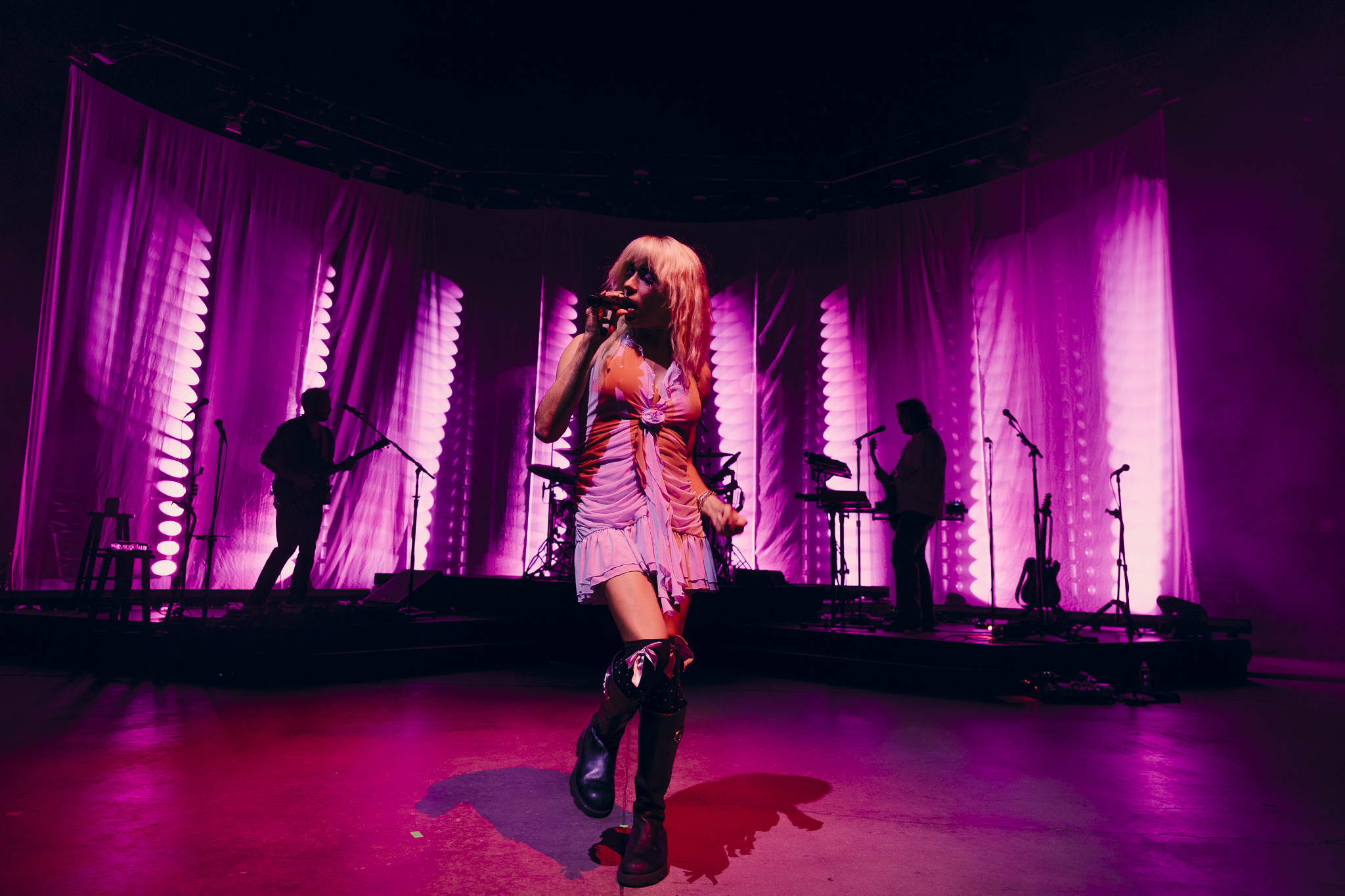 Rainbow Kitten Surprise performing live at Fiddler's Green Amphitheater in Greenwood Village, Colorado, on July 25, 2026.