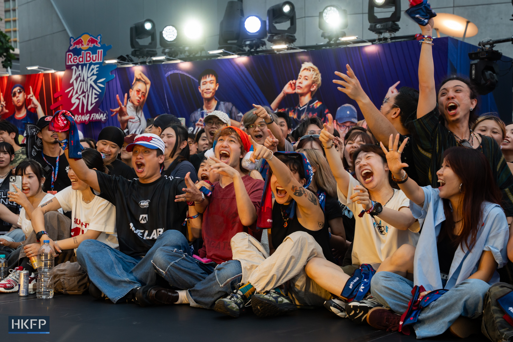 People gather and join the Red Bull Dance Your Style competition in Tsim Sha Tsui, July 19th, 2026. Photo: Kyle Lam/HKFP.
