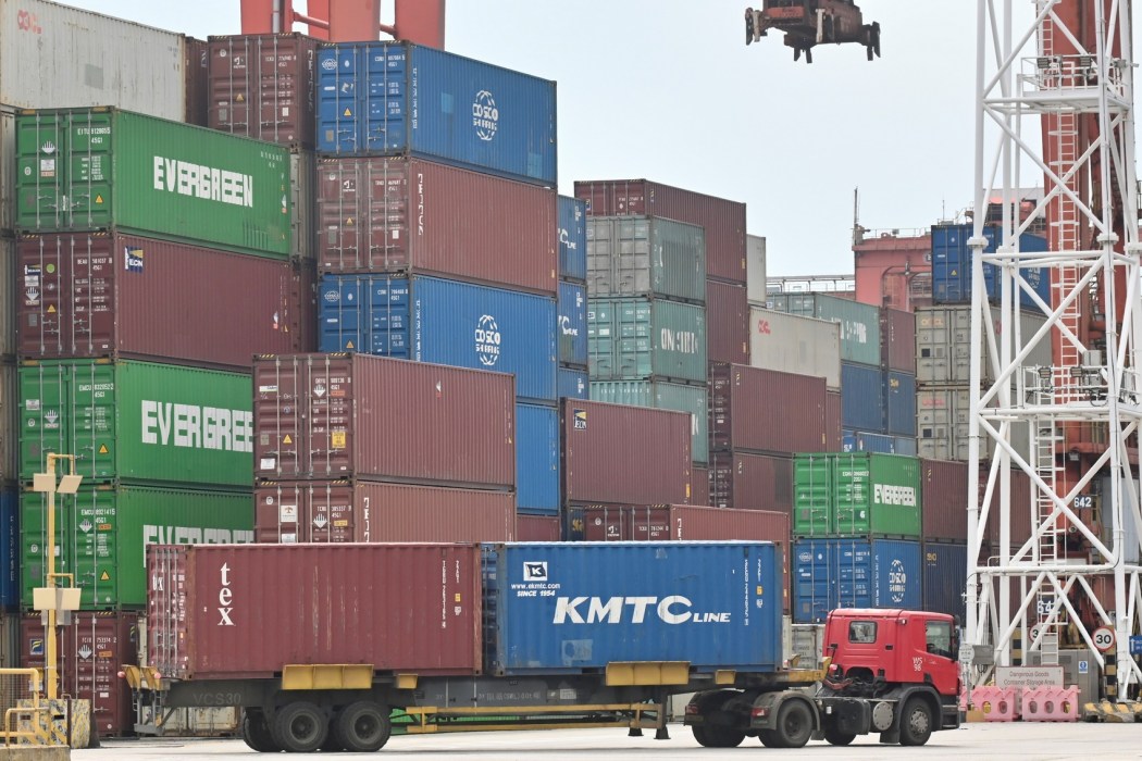 A container terminal in Hong Kong. File photo: GovHK.