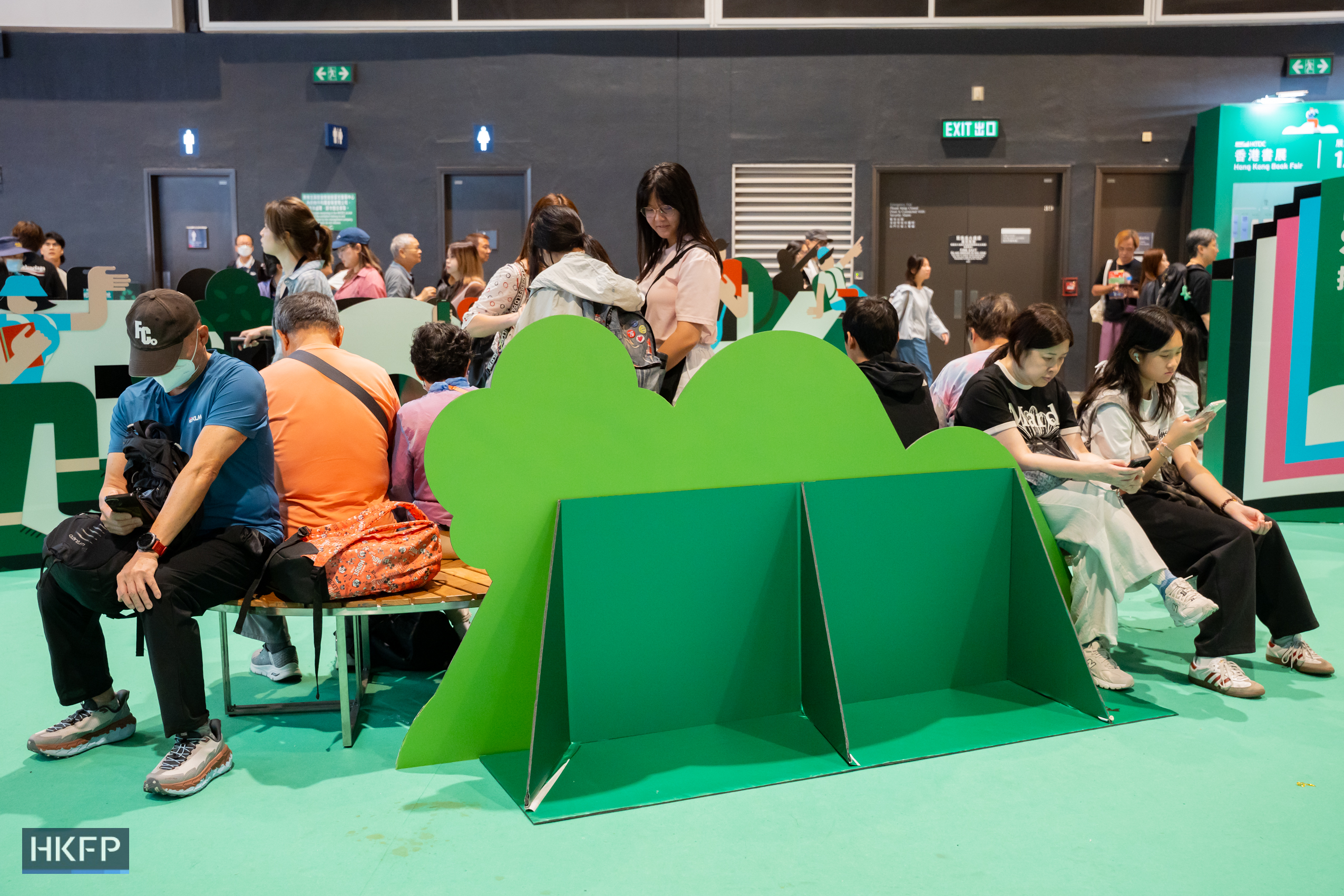 People attend the Hong Kong Book Fair in Hong Kong Convention and Exhibition Centre in Wan Chai, on July 17th, 2026. Photo: Kyle Lam/HKFP.
