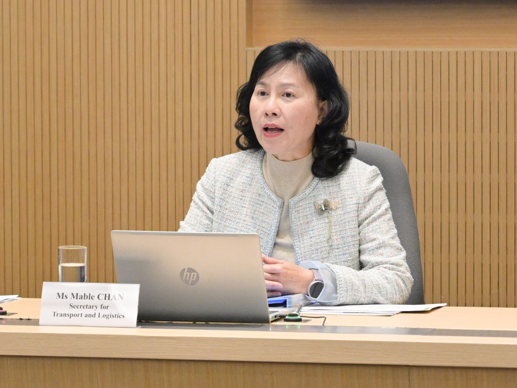 Secretary for Transport Mable Chan on December 17, 2025. Photo: GovHK.