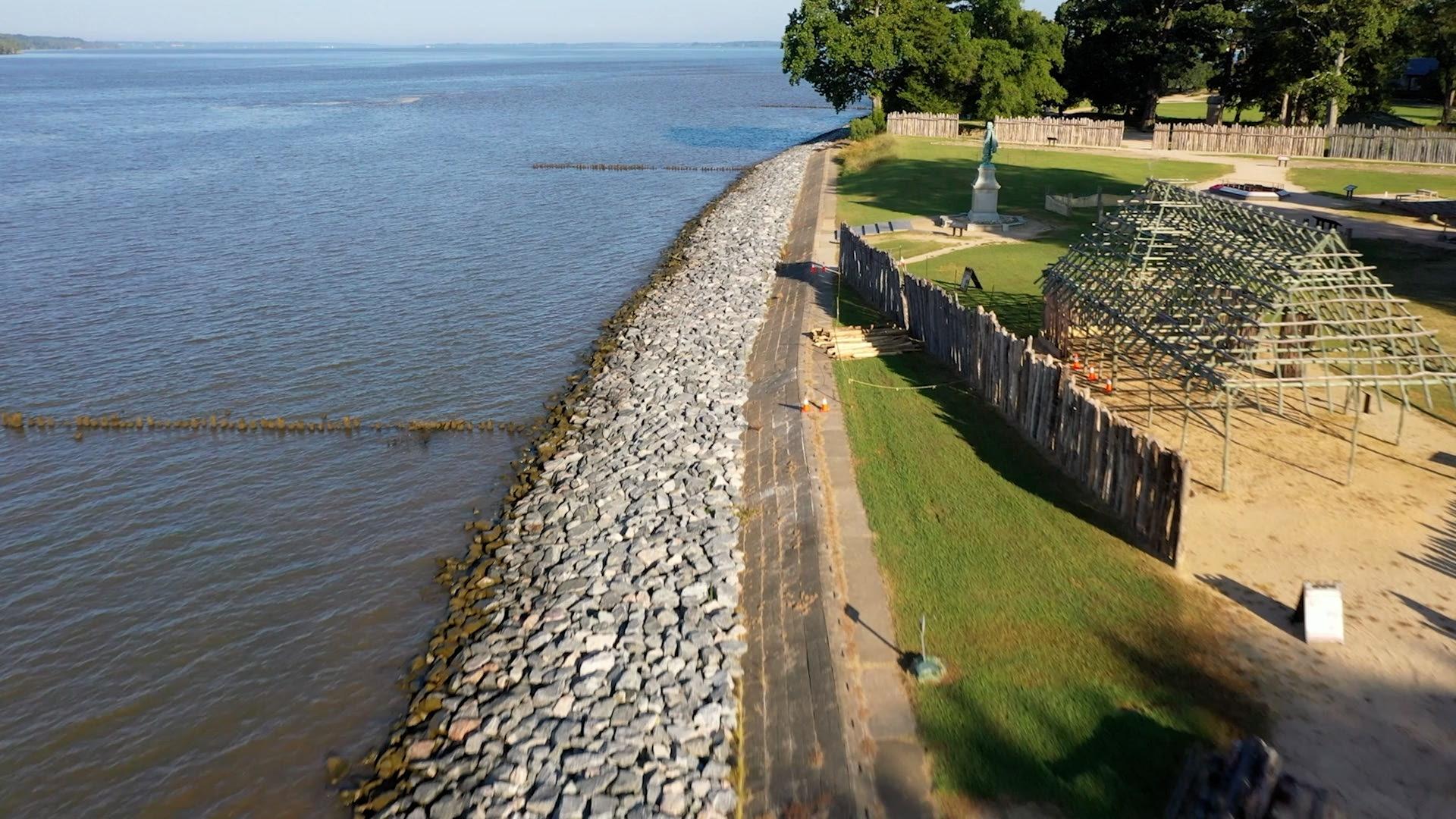 How climate change endangers historic sites like Jamestown