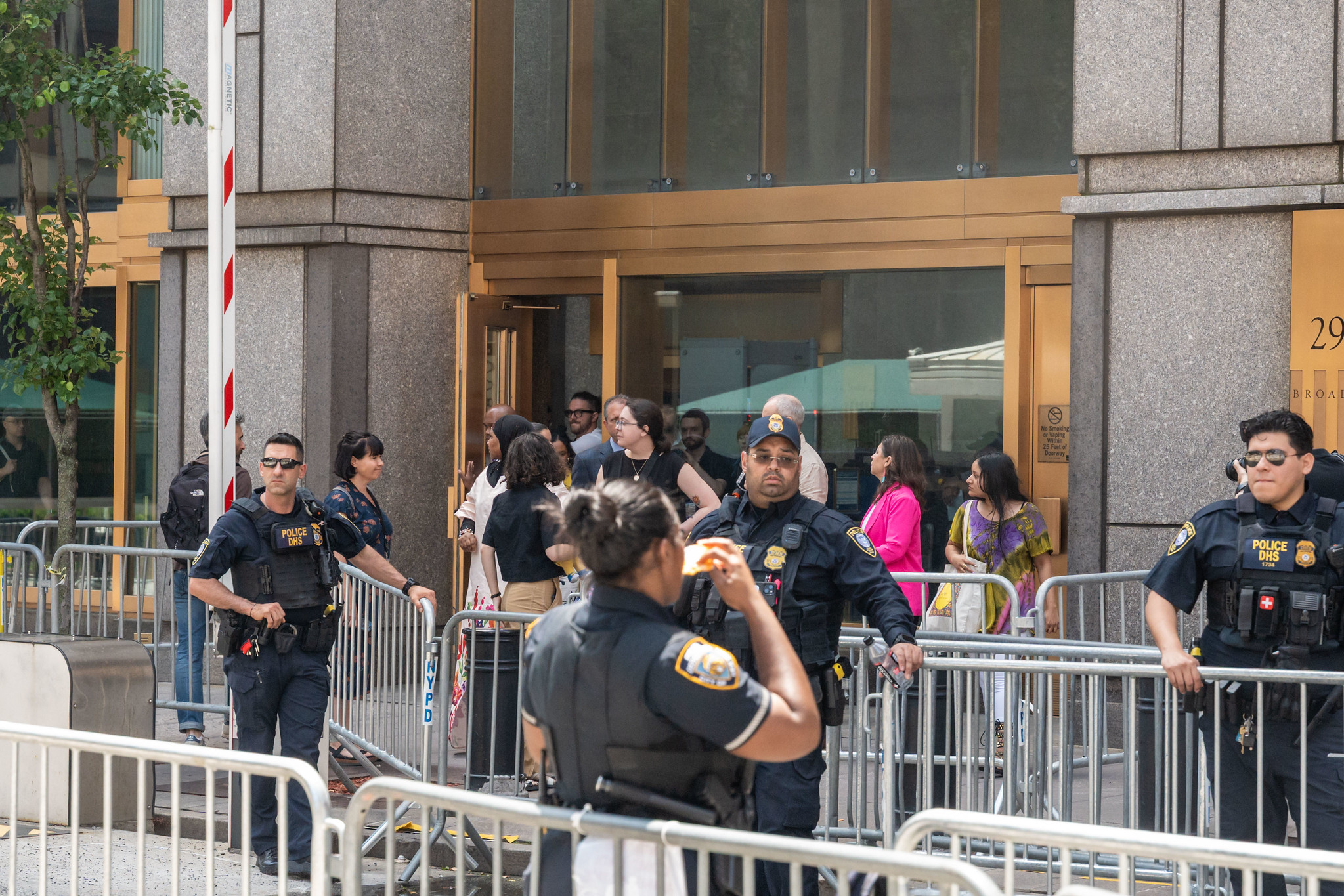 immigration officers at 26 Federal Plaza court