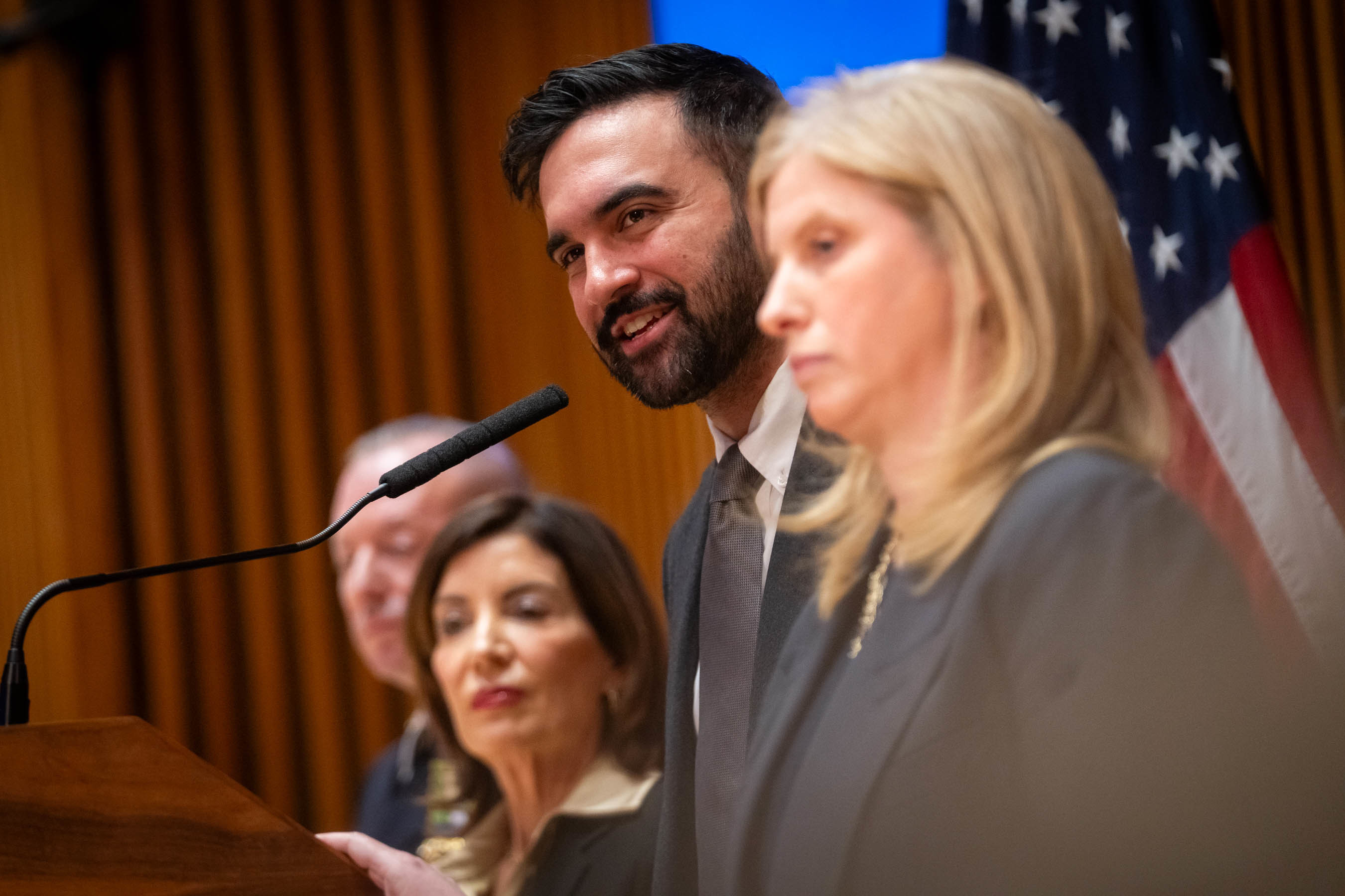 Mayor Zohran Mamdani and NYPD Commissioner Jessica Tisch