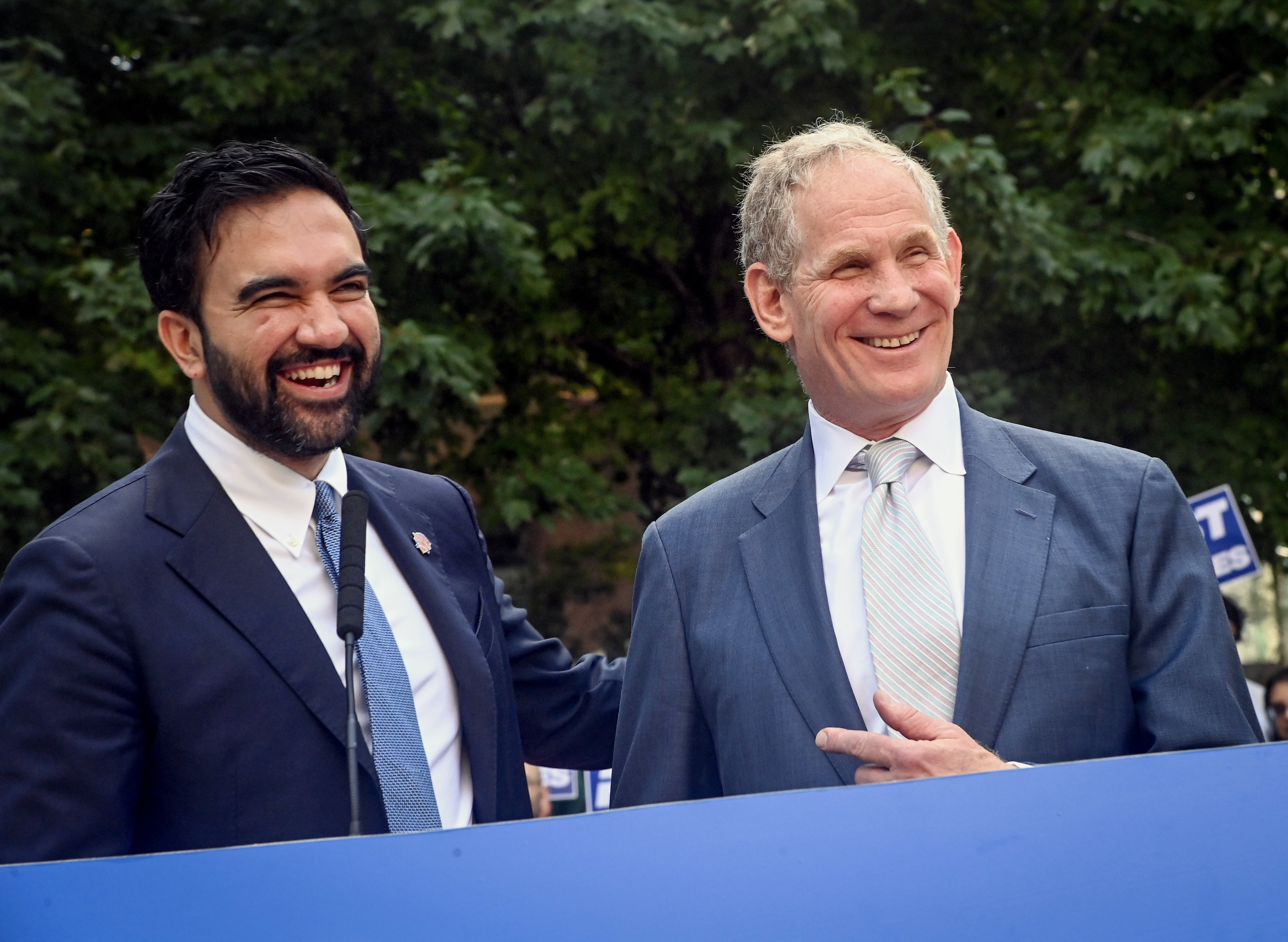 Mayor Zohran Mamdani with MTA Chair Janno Lieber.