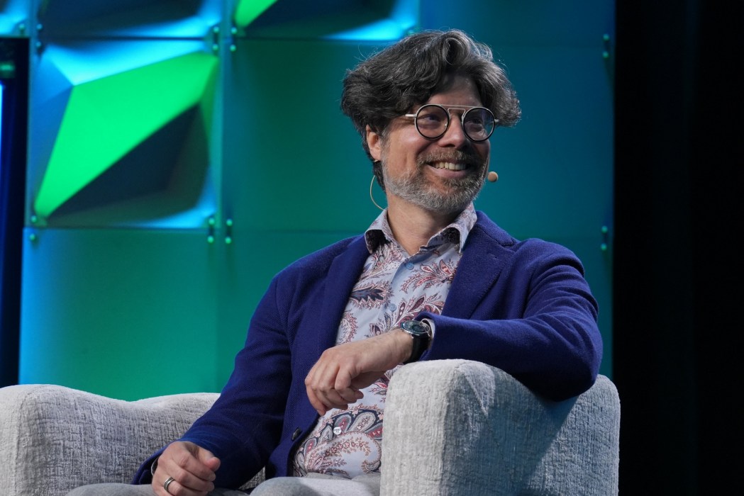 Bryan Catanzaro speaks onstage during the "AI is a 5 Layer Cake" panel at the HumanX Conference San Franciso 2026 at Moscone Center South on April 06, 2026 in San Francisco, California. Big Event Media/Getty Images for HumanX Conference/AFP (Photo by Big Event Media / GETTY IMAGES NORTH AMERICA / Getty Images via AFP)