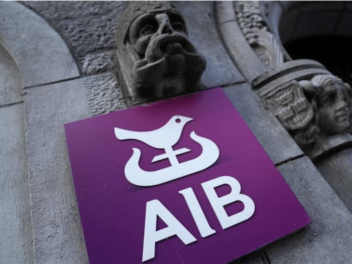 Signage for Allied Irish Banks (AIB) on one of its buildings in Galway, Ireland, 9 September 2020