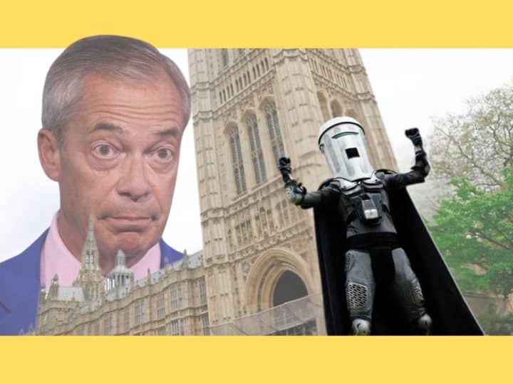 Nigel Farage and Count Binface