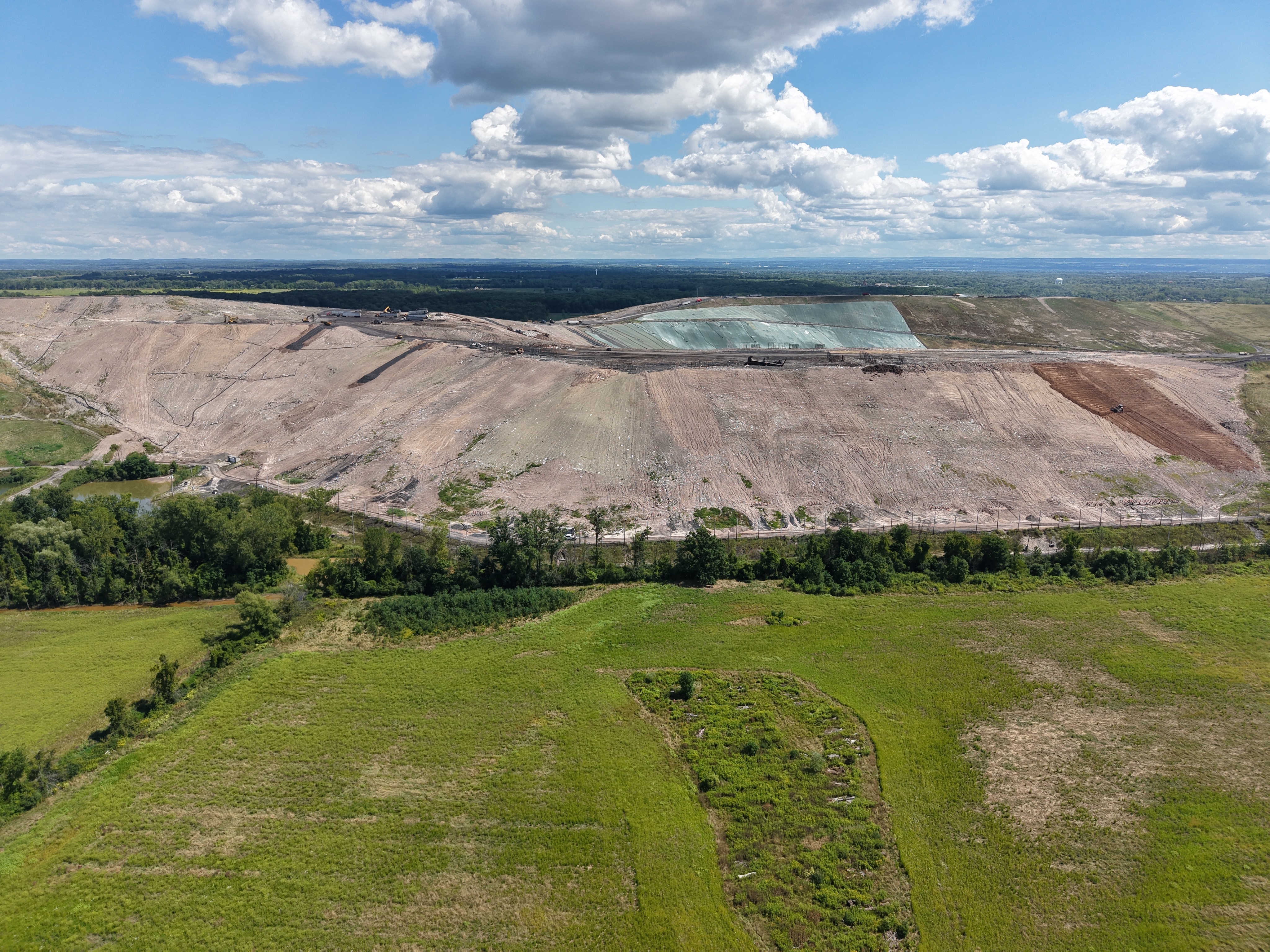 A photo of the Seneca Meadows landfill