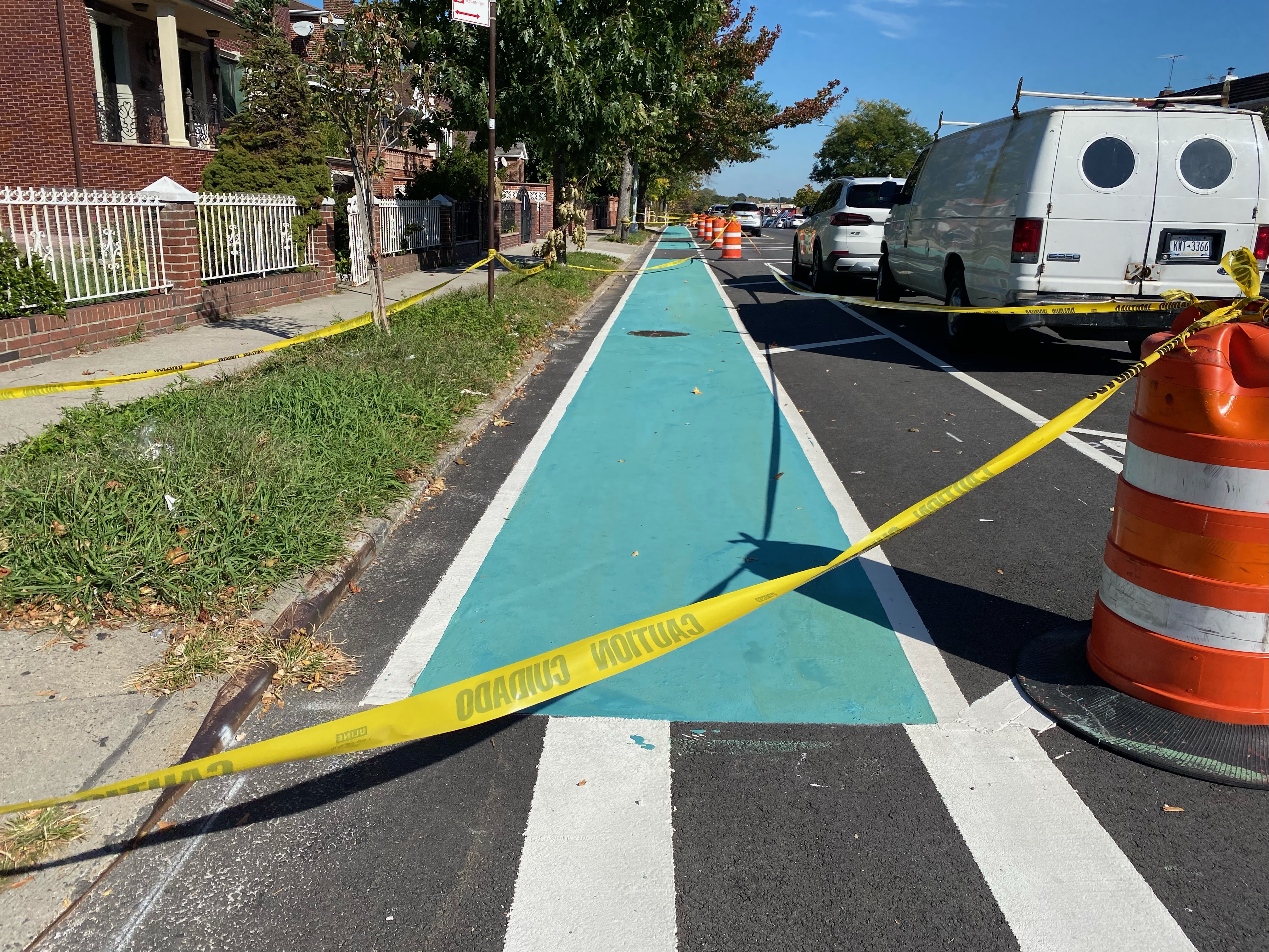A bike lane.