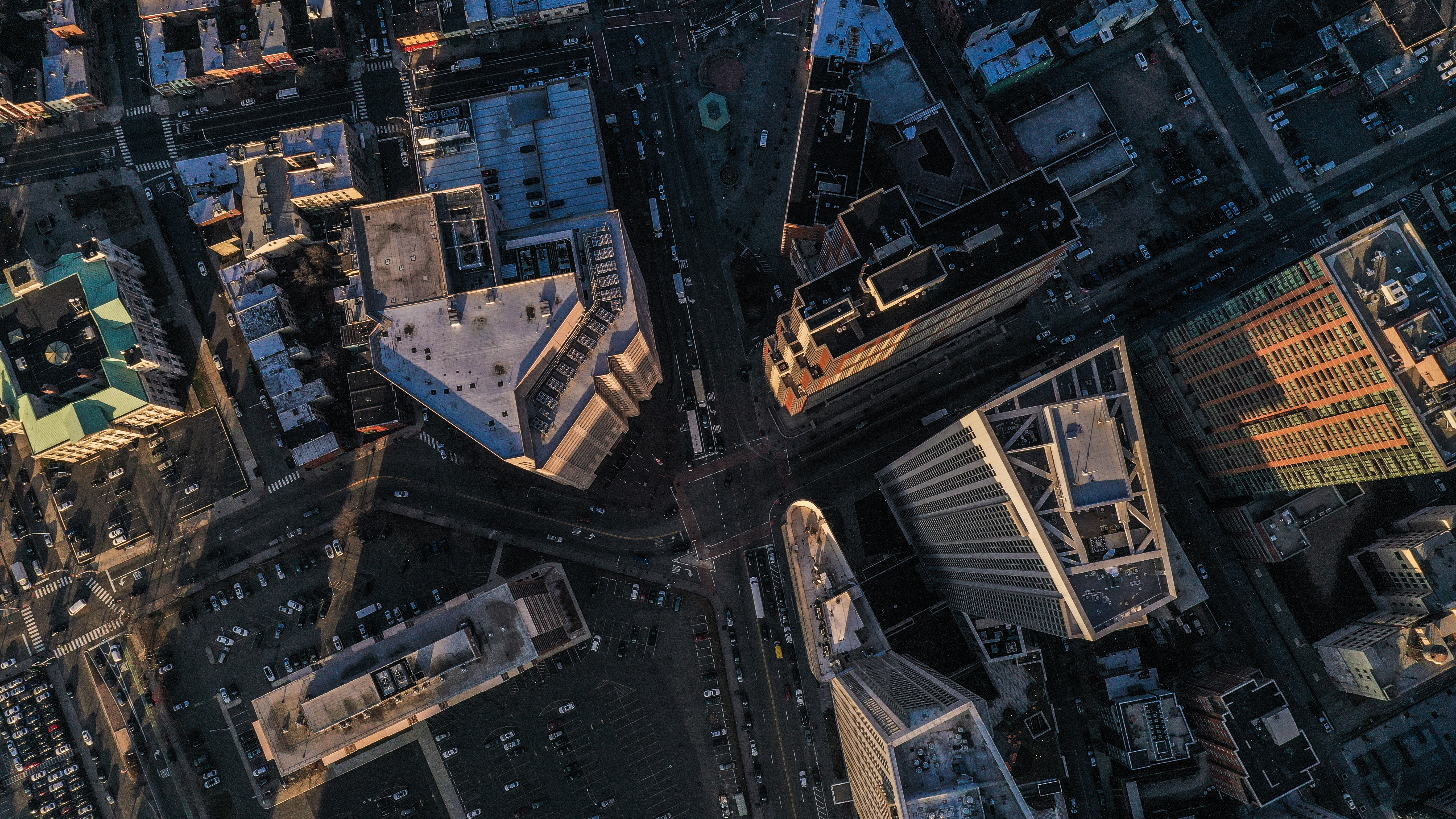 A view of Jersey City from above.