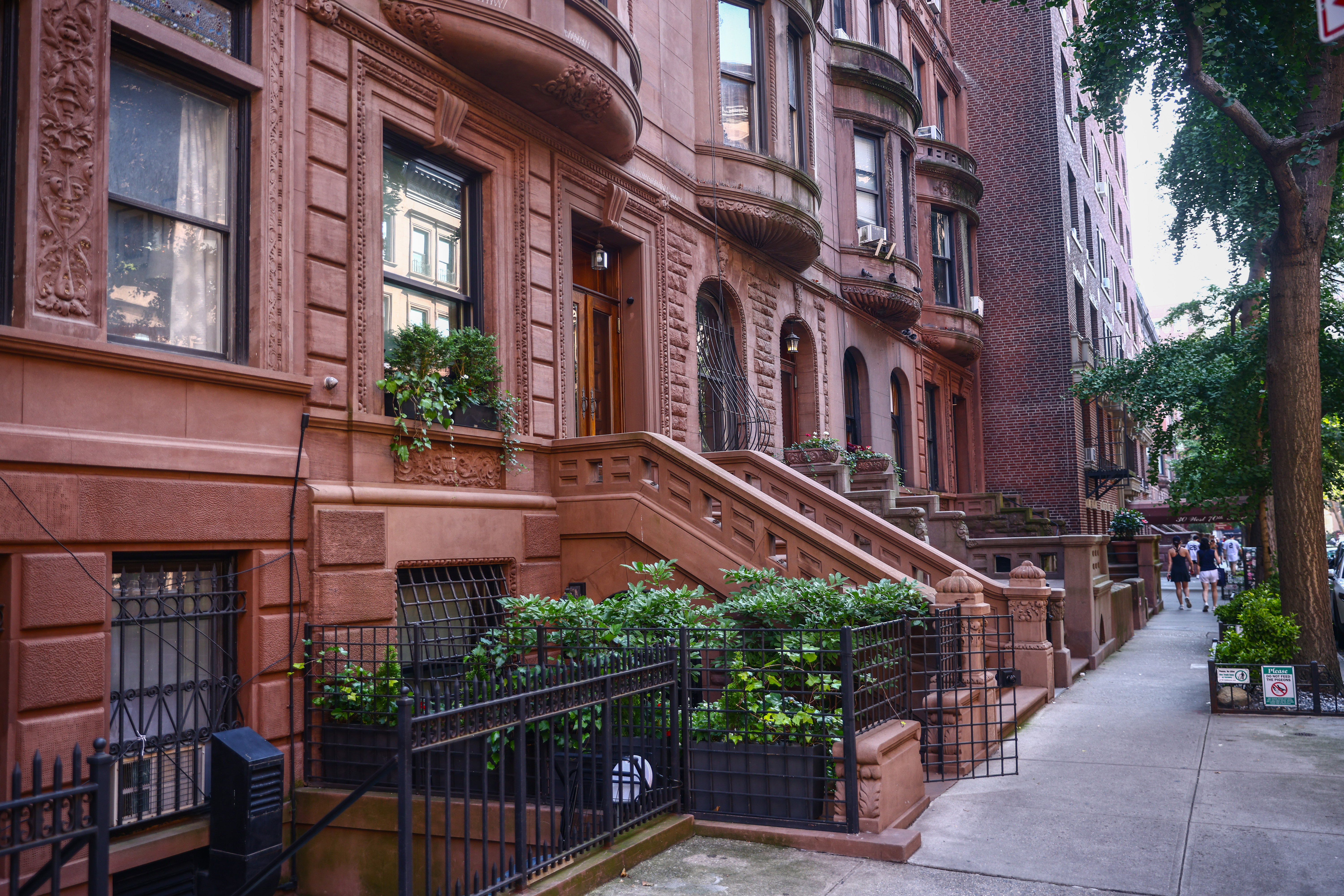 Brownstones.
