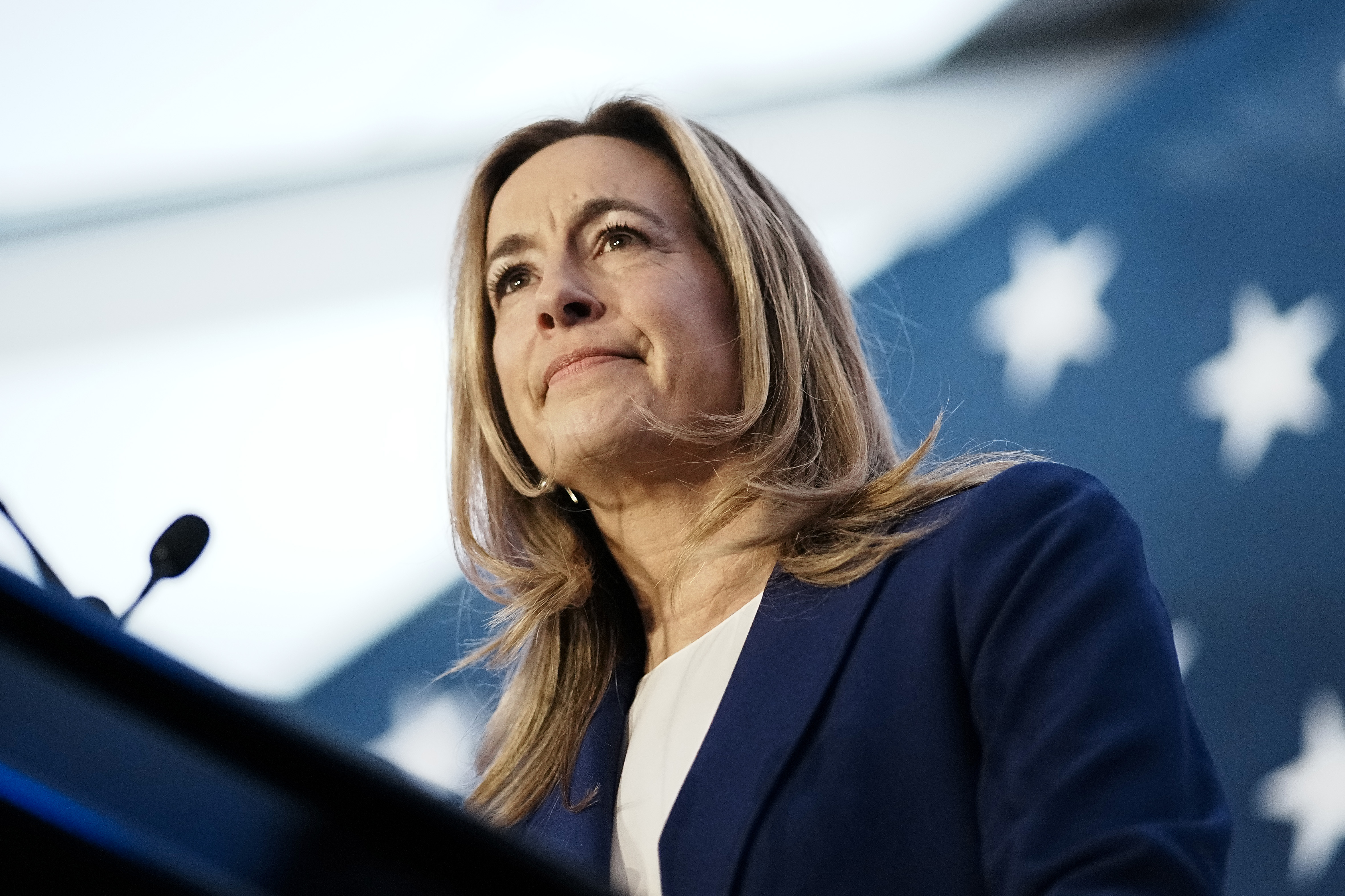 Gov. Mikie Sherrill delivers remarks at her election night watch party in November, 2025.