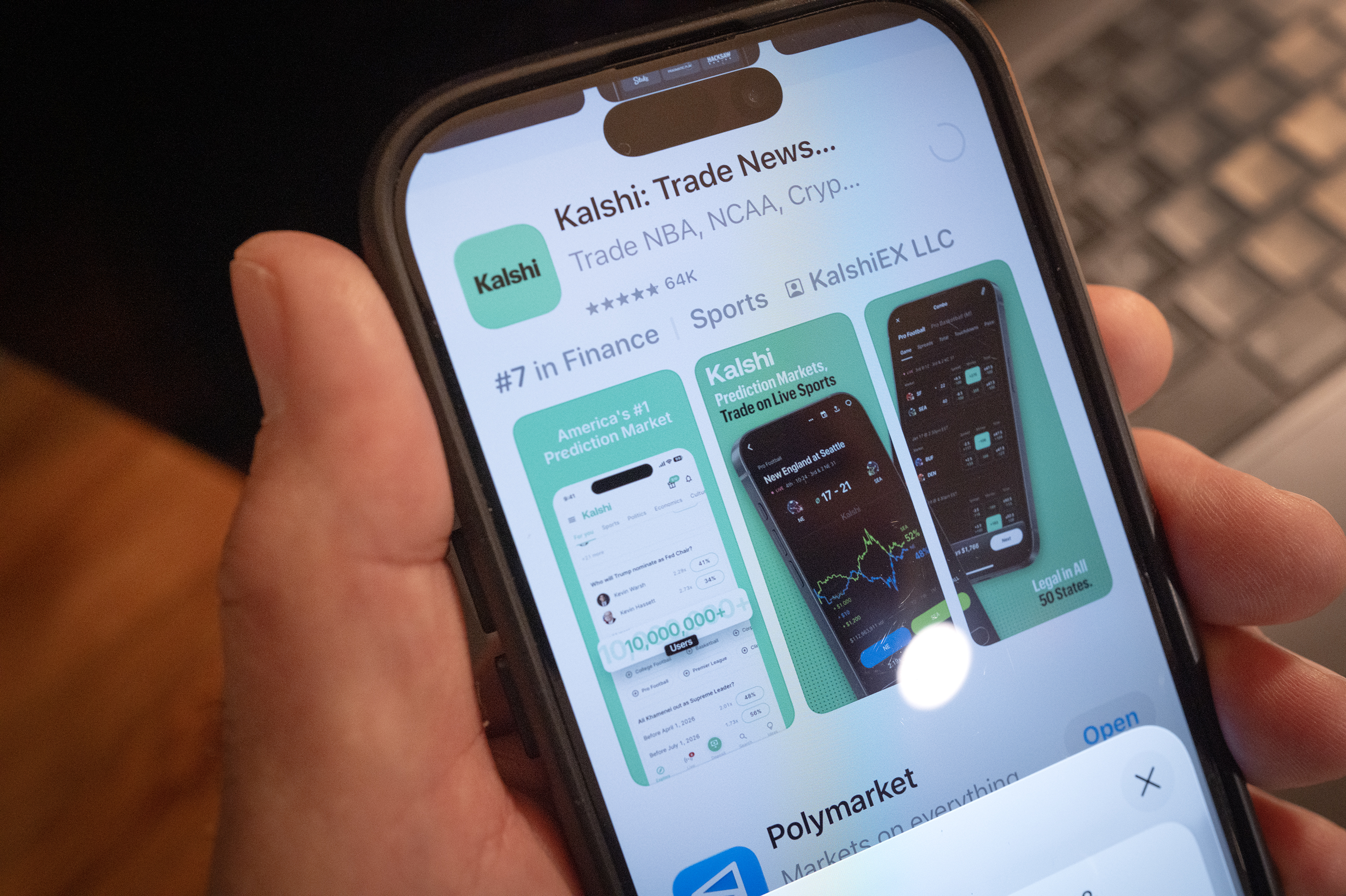 An app for Kalshi, an online prediction market site