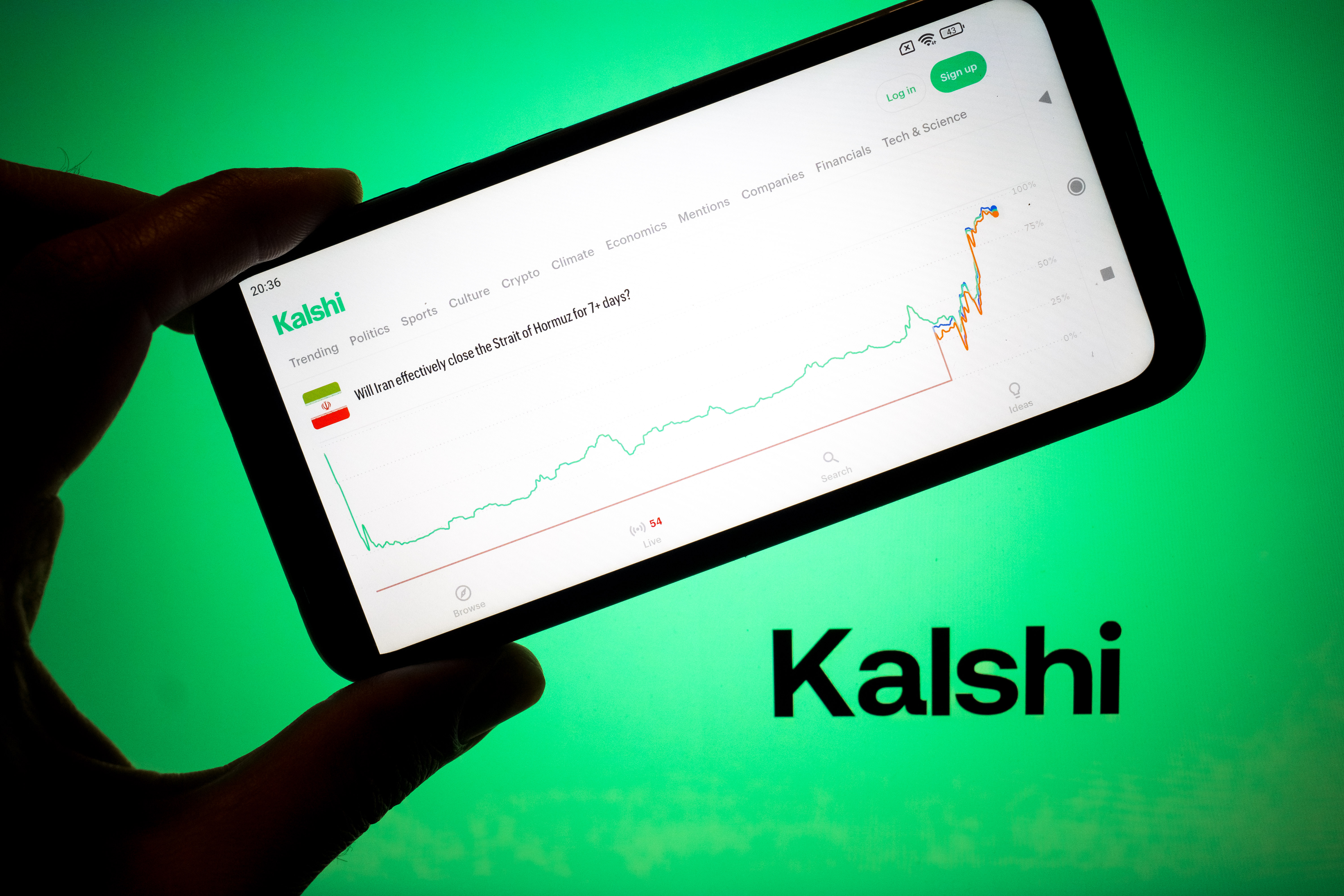 The Kalshi website.