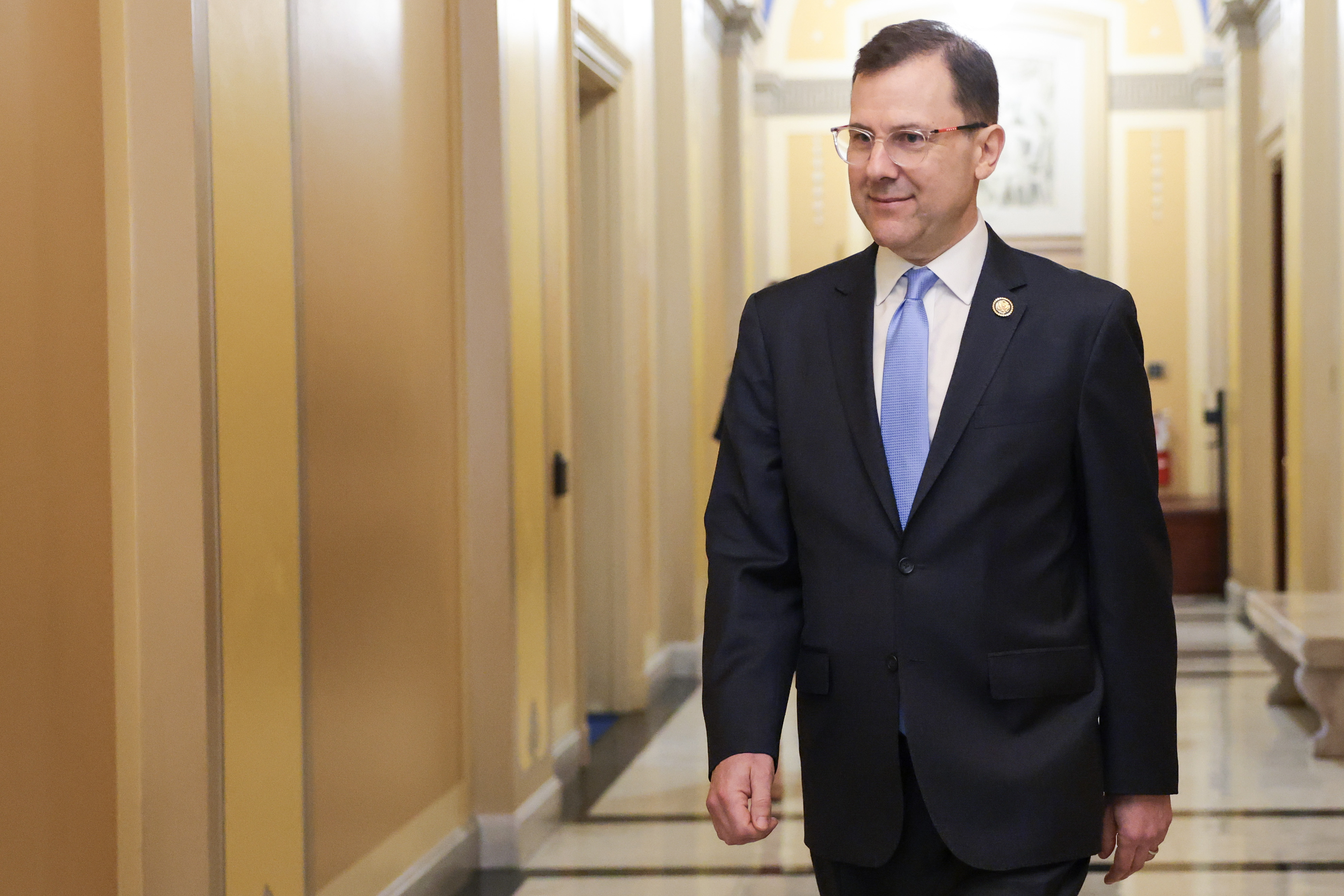 U.S. Rep. Thomas Kean Jr. departs the U.S. Capitol on June 30.