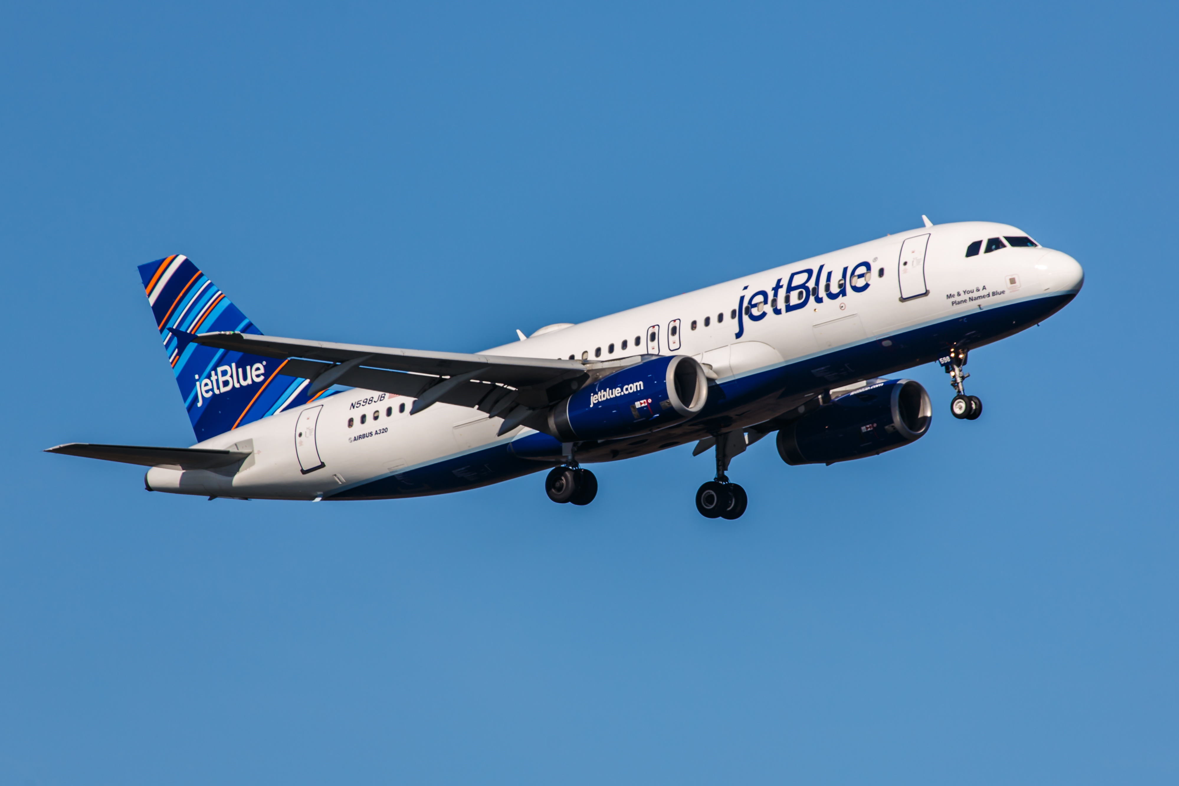 A JetBlue flight