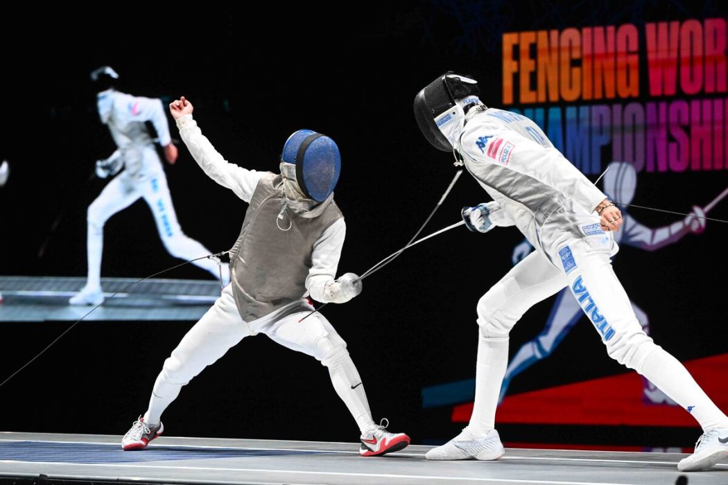Hong Kong men's foil team claim historic silver at the 2026 Fencing World Championships after a narrow 44-45 defeat to Italy on July 28, 2026, at the AsiaWorld-Expo. Photo: GovHK.