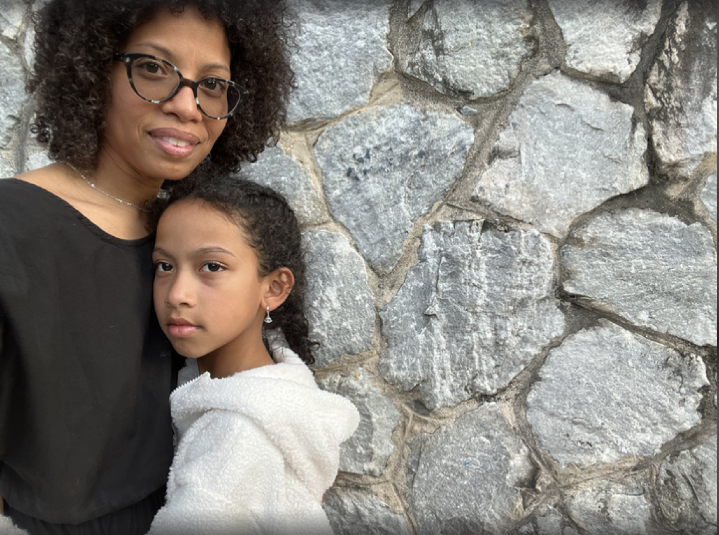 Humu Yansané, left, and her daughter, who is now 10.
