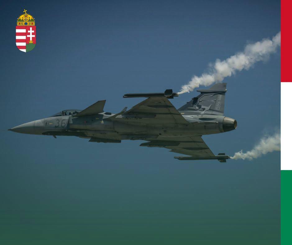 An image of a Gripen fighter jet. Photo: Romulusz Ruszin-Szendi, via Facebook.