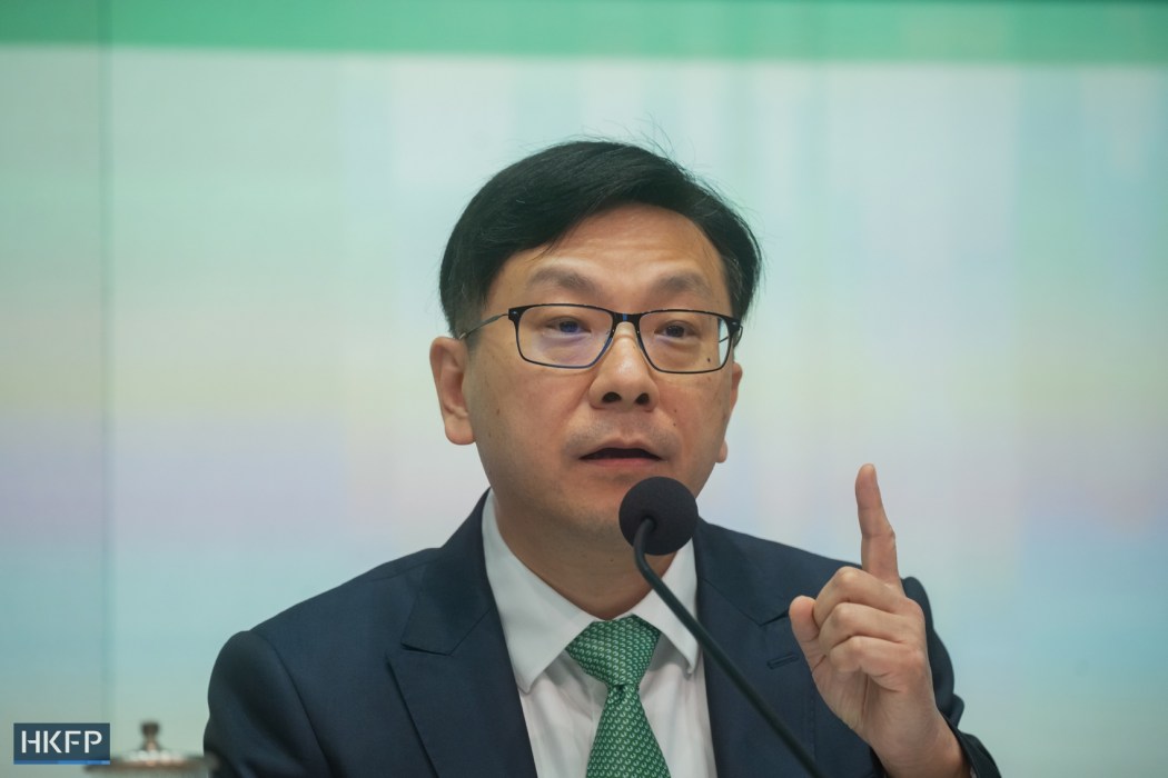 Secretary for Labour and Welfare Chris Sun. File photo: Kyle Lam/HKFP.