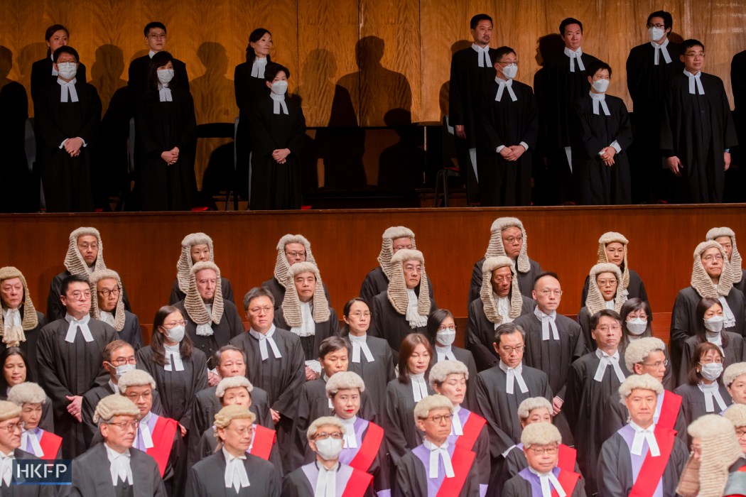 Judges gather at the opening of the Legal Year 2025, on January 20, 2025. Photo: Kyle Lam/HKFP.