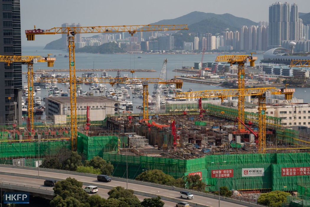 A construction site in Hong Kong. File photo: Kyle Lam/HKFP.