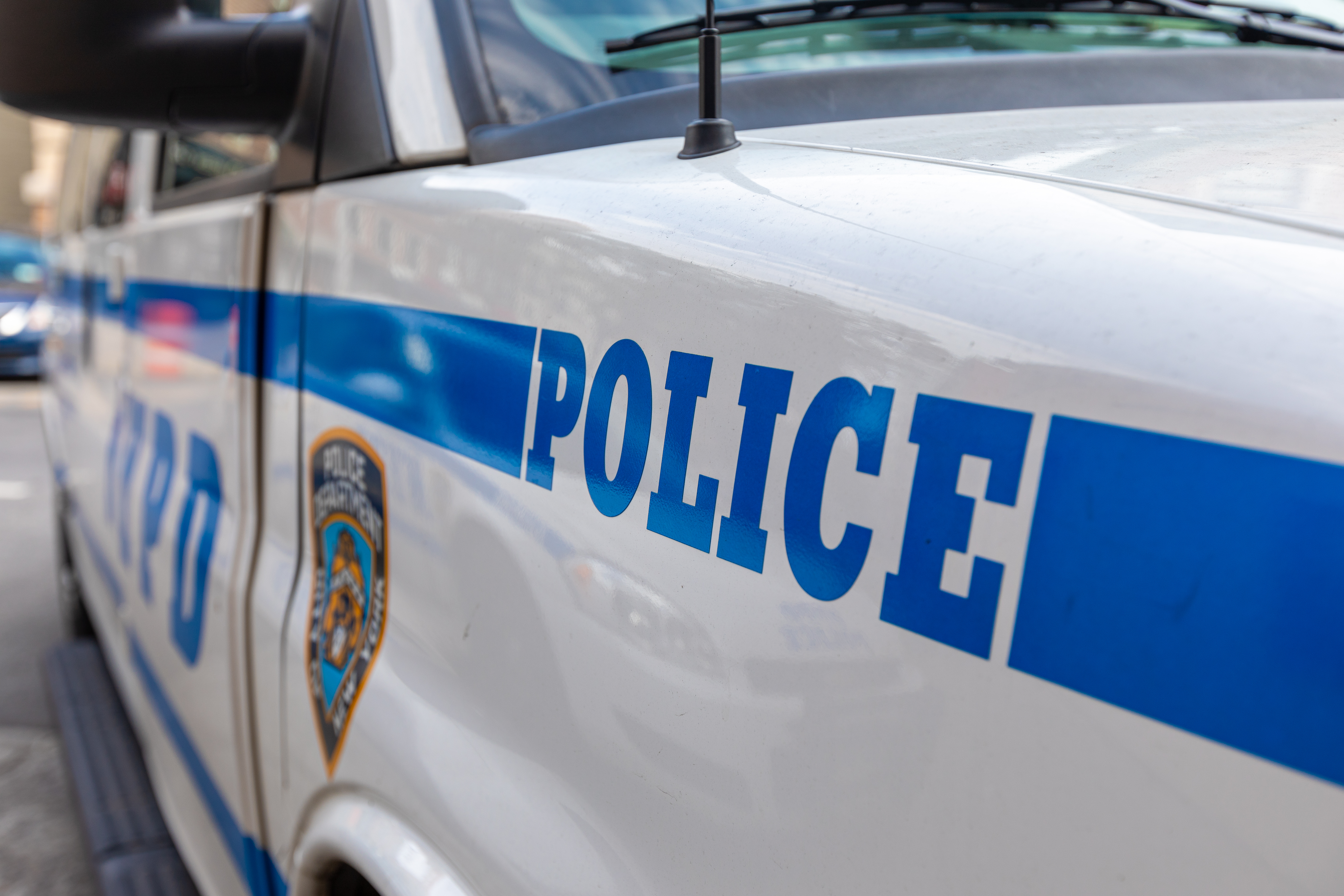 A stock photo of an NYPD cruiser