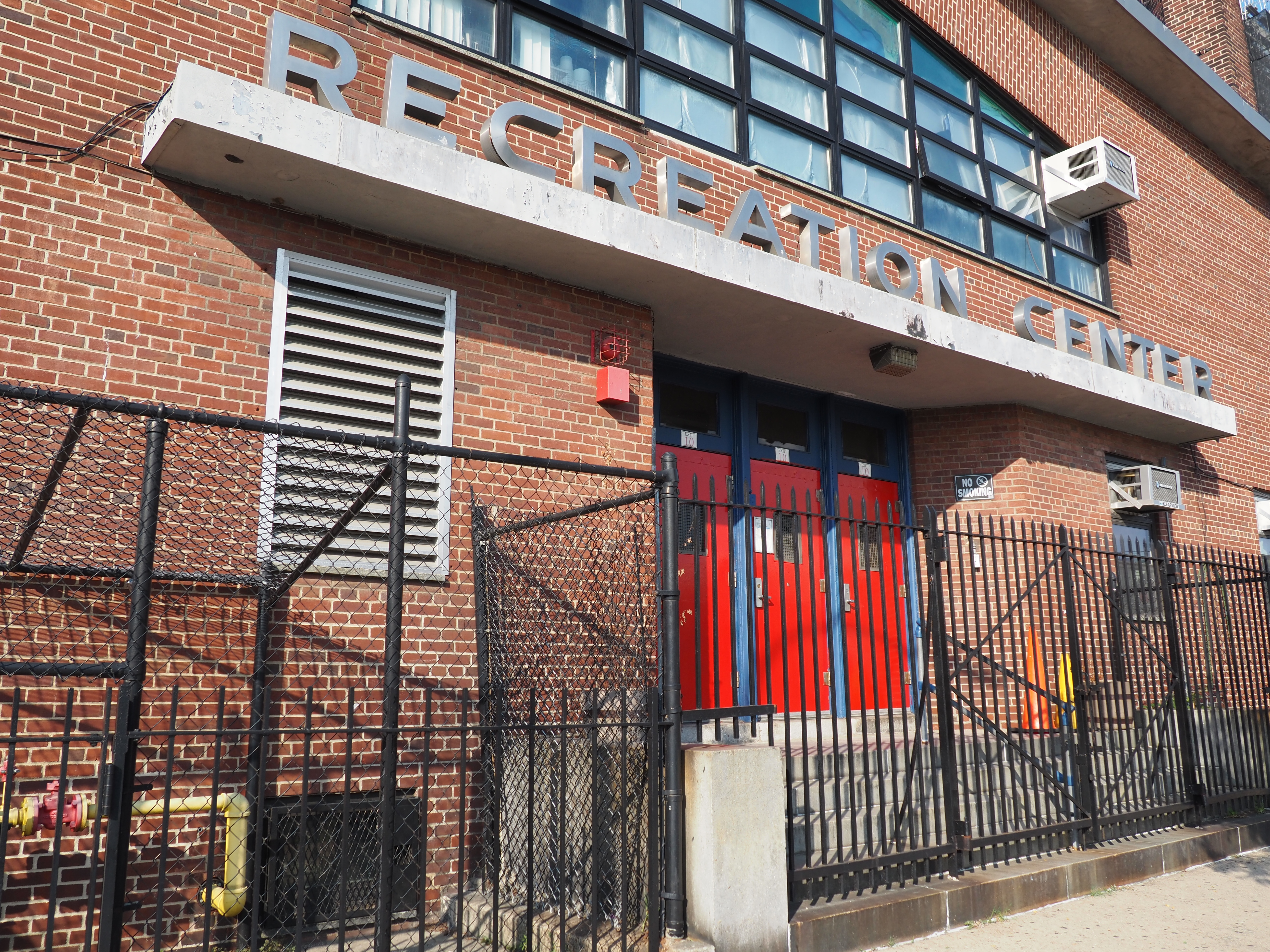 The entrance to an elementary school.