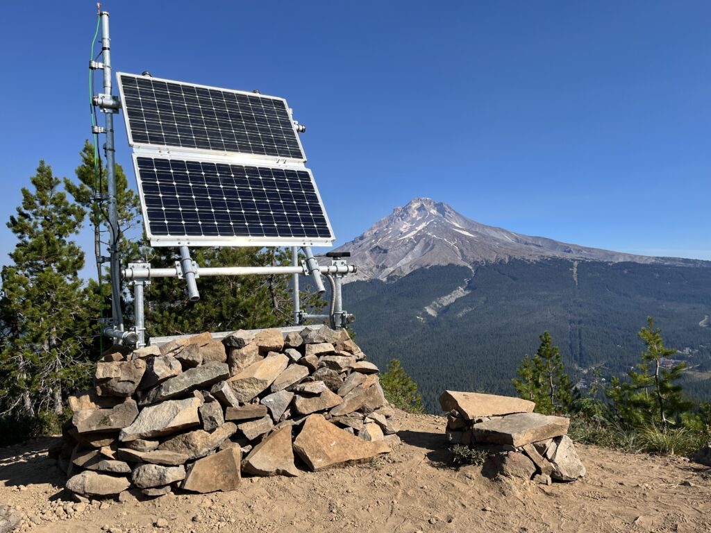 The Pacific Northwest Seismic Network installs, operates and maintains the seismic monitoring stations like this one near Mount Hood south of Government Camp.