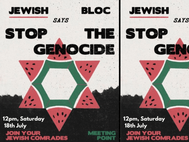 Anti-genocide Jewish bloc march for Palestine