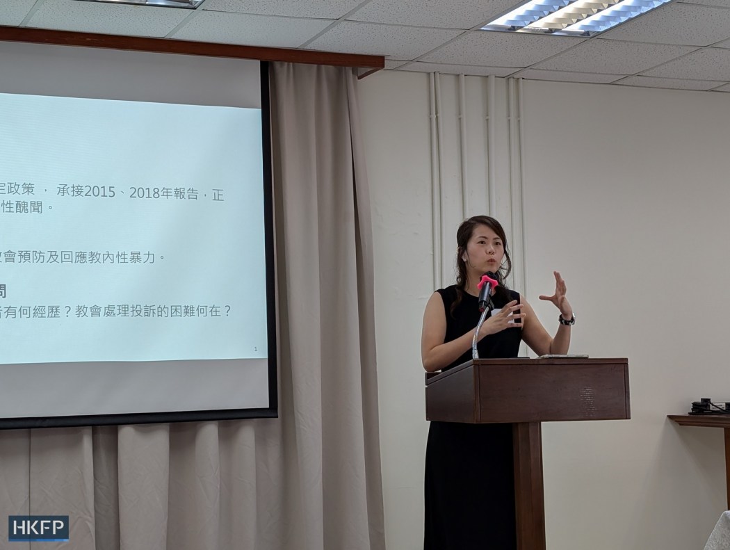 Jessica Tso, the executive secretary of the Hong Kong Christian Council, on July 6, 2026. Photo: Hillary Leung/HKFP.